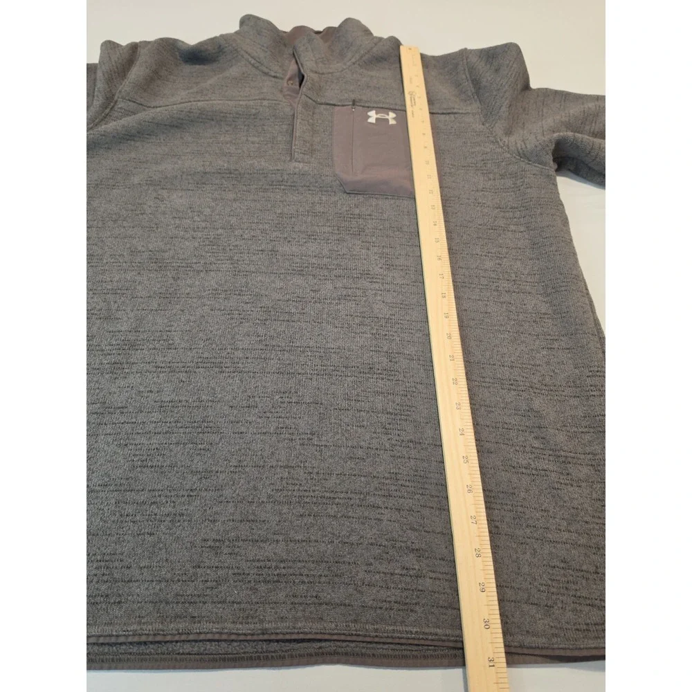 Under Armour Men's Henley Shirt Fleece Green 3XL
